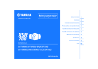 Yamaha XSR700 - Owners manual 2022-3